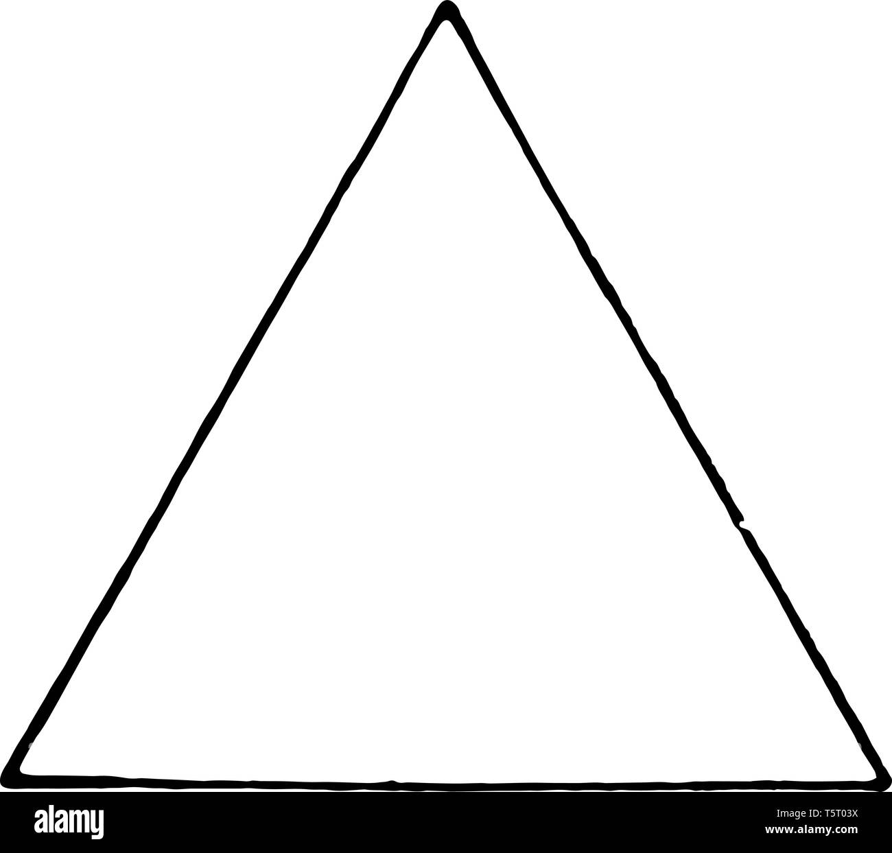 An image showing equilateral triangle. All sides of this triangle are