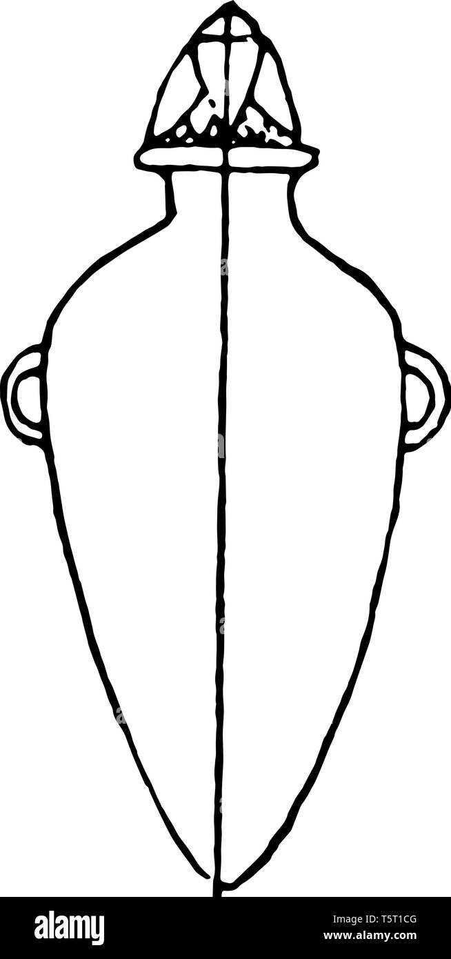 Amphora shaped vase Stock Vector Images Alamy