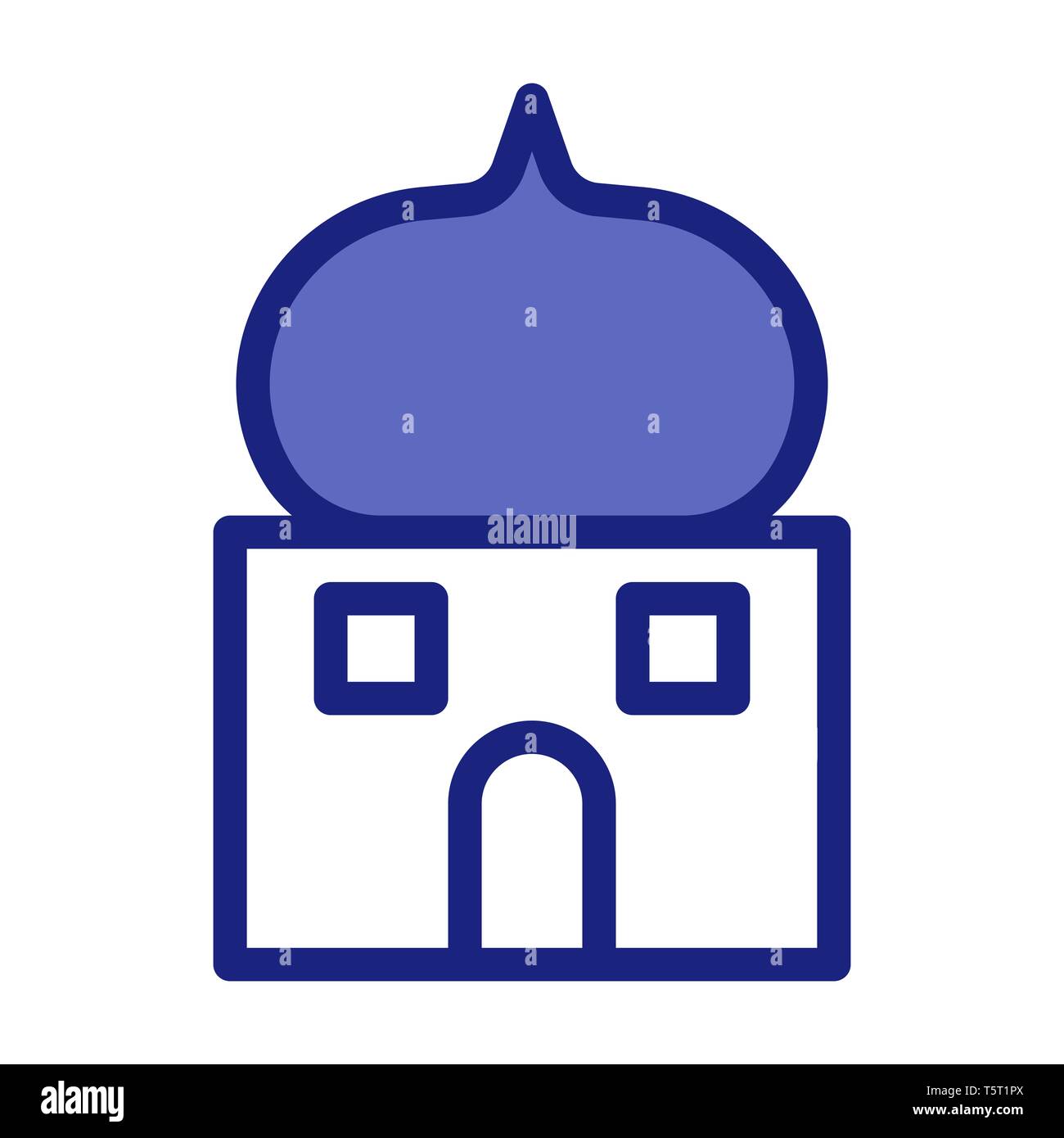 Ramadan mosque building Vector Flat Icons. Editable Stroke and color. Stock Photo