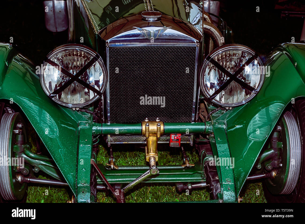 A 1930's car on display at Goodwood Revival 2017 Stock Photo