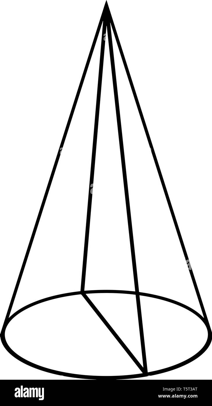 Cone Line Drawing