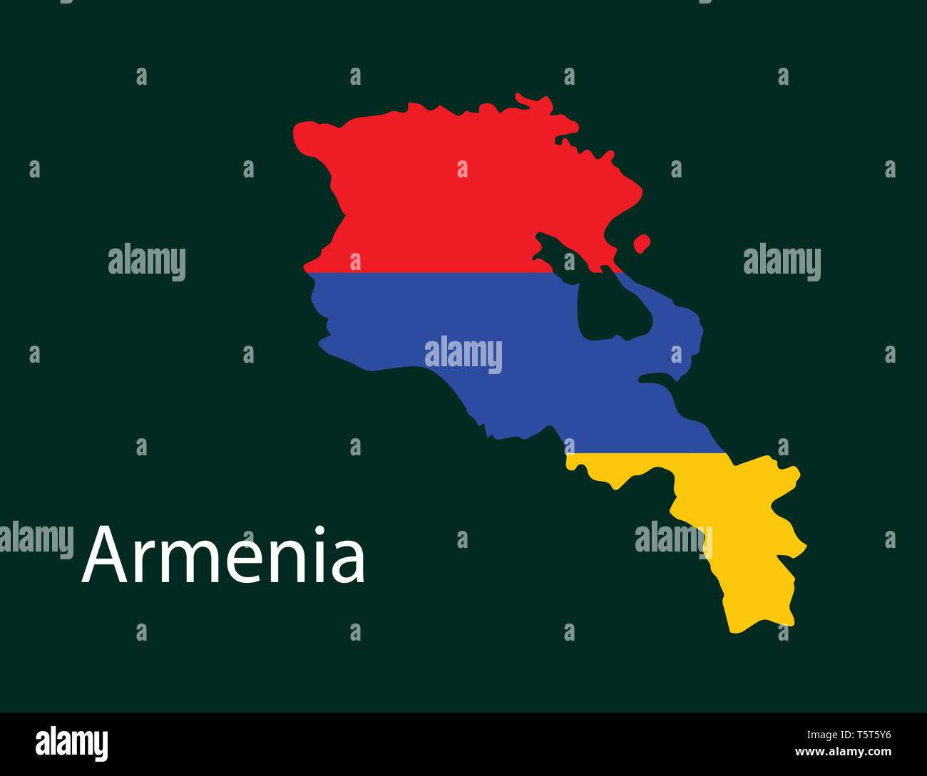Armenia Vector Map Vector Illustration With National Flag High-Res Vector  Graphic - Getty Images