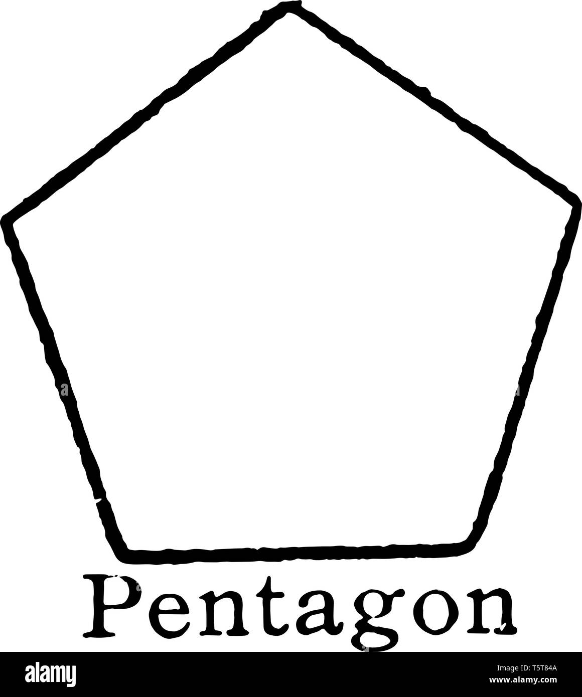 How To Draw A Perfect Pentagon Shape : Drawing A Pentagon : 7 Steps ...