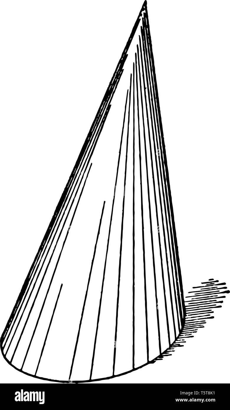 Cone Line Drawing