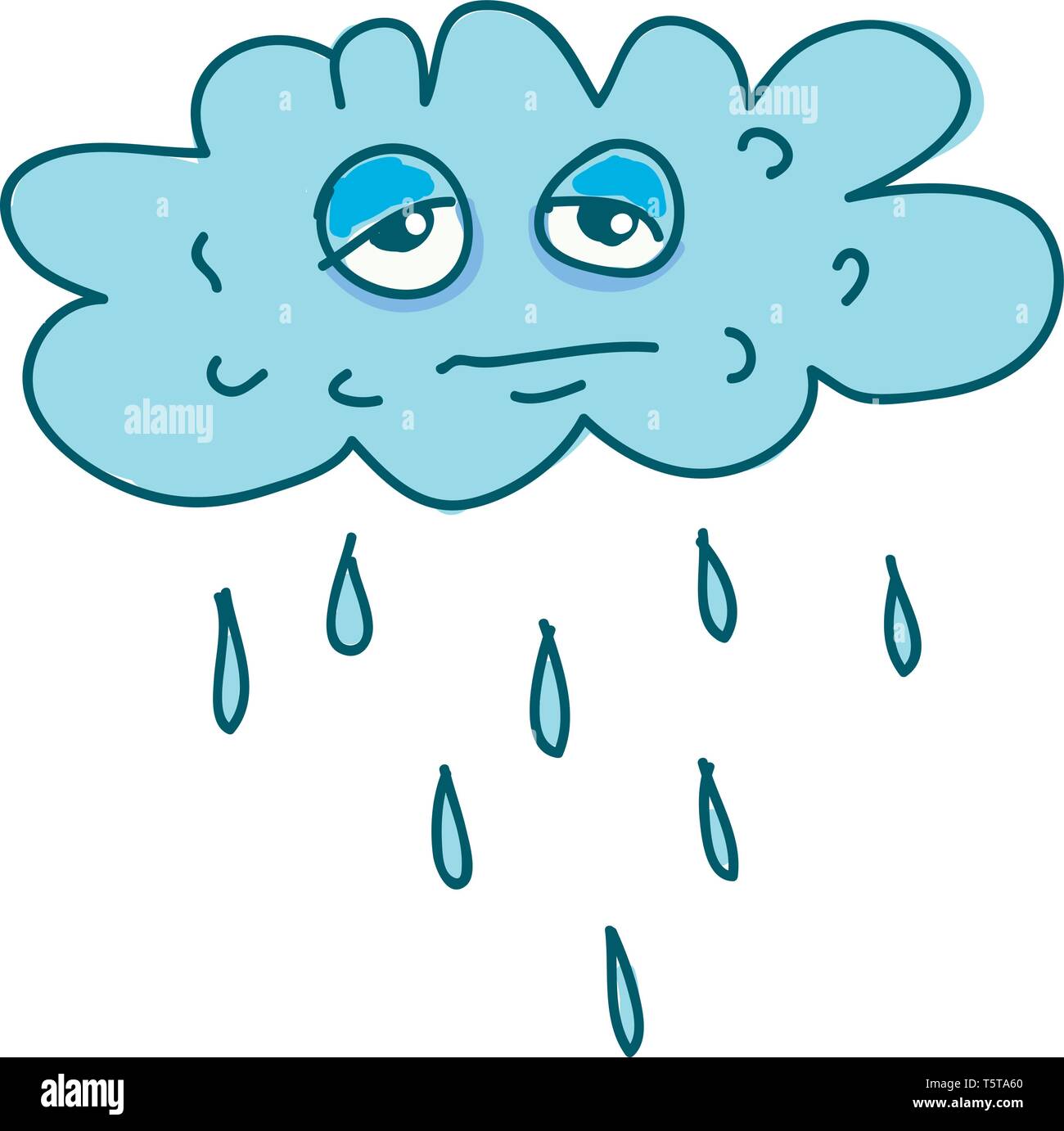 Raining cloud drawing hi-res stock photography and images - Alamy