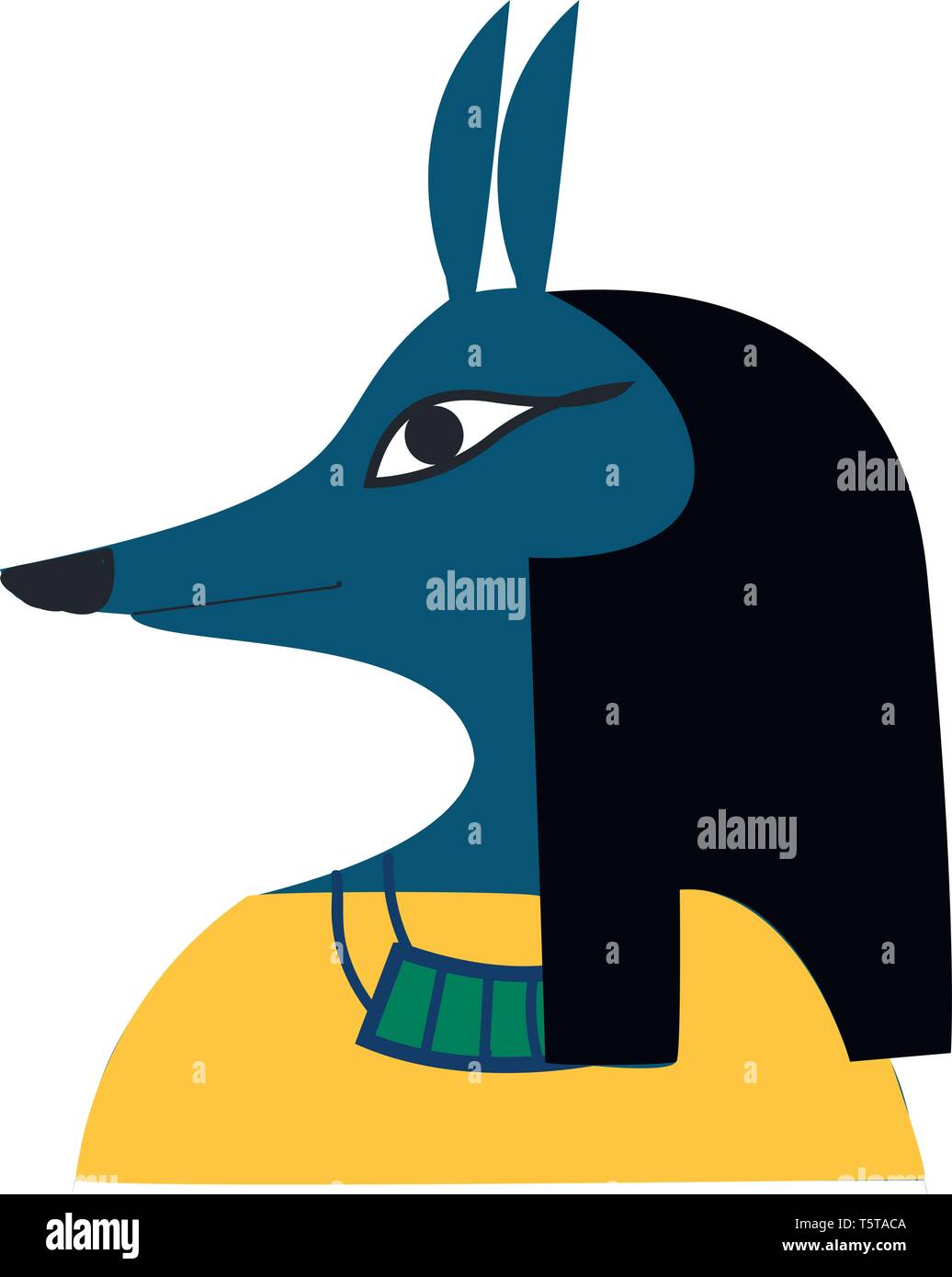 Anubis vector or color illustration Stock Vector