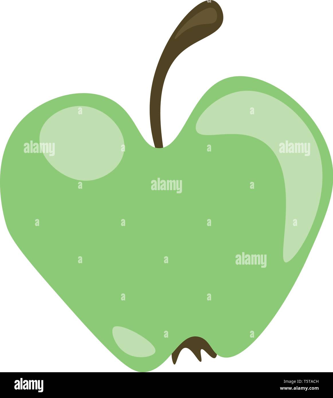 Crazy apple ready for the feast vector or color illustration Stock ...