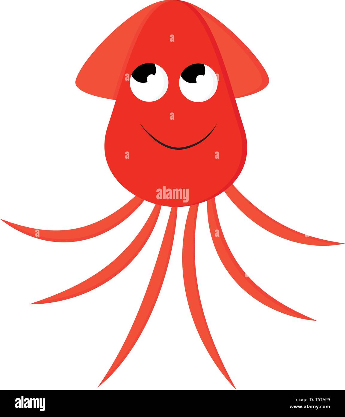 Cartoon squid hi-res stock photography and images - Alamy