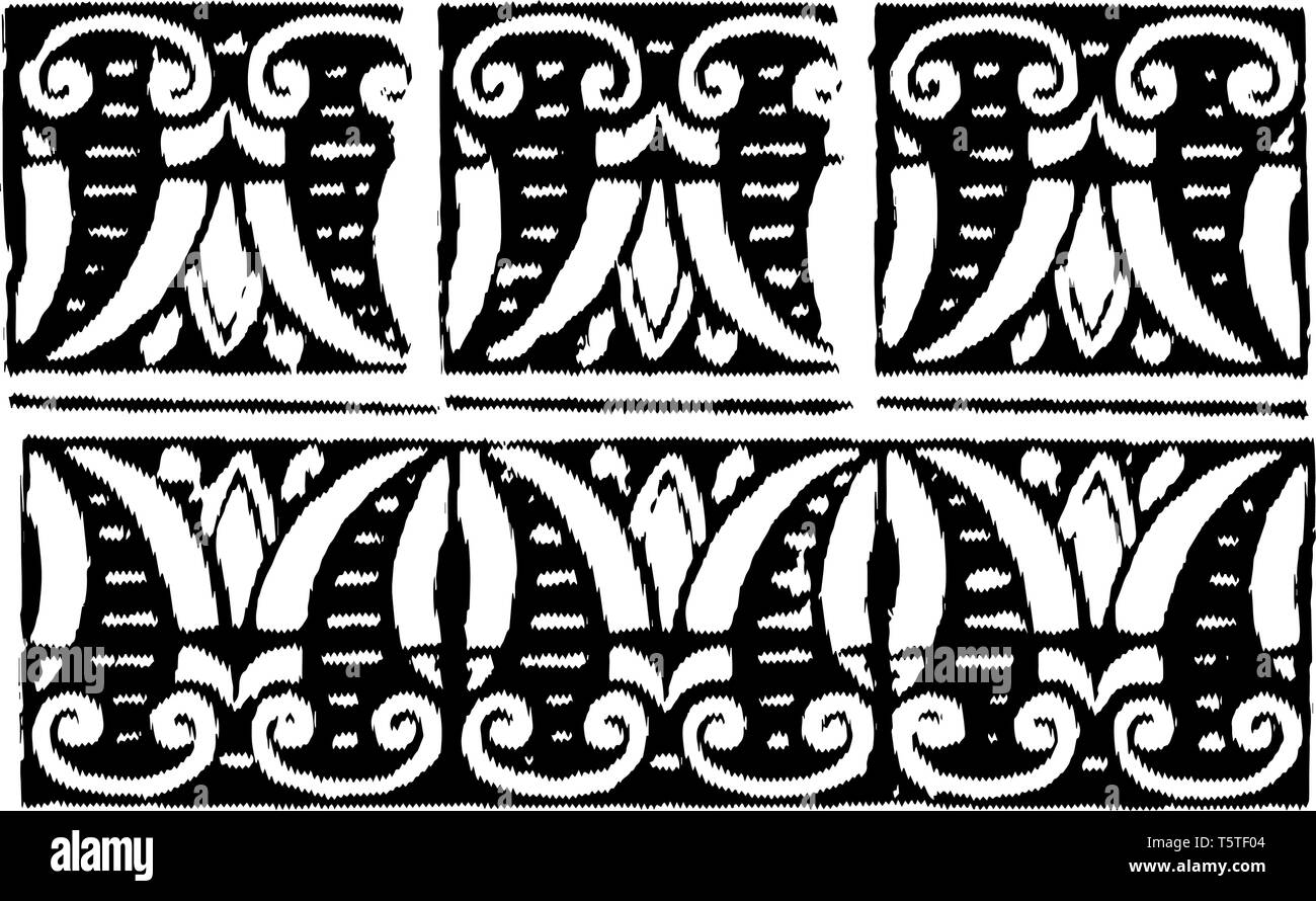 The picture shows the beautiful square pattern together with the curved ...