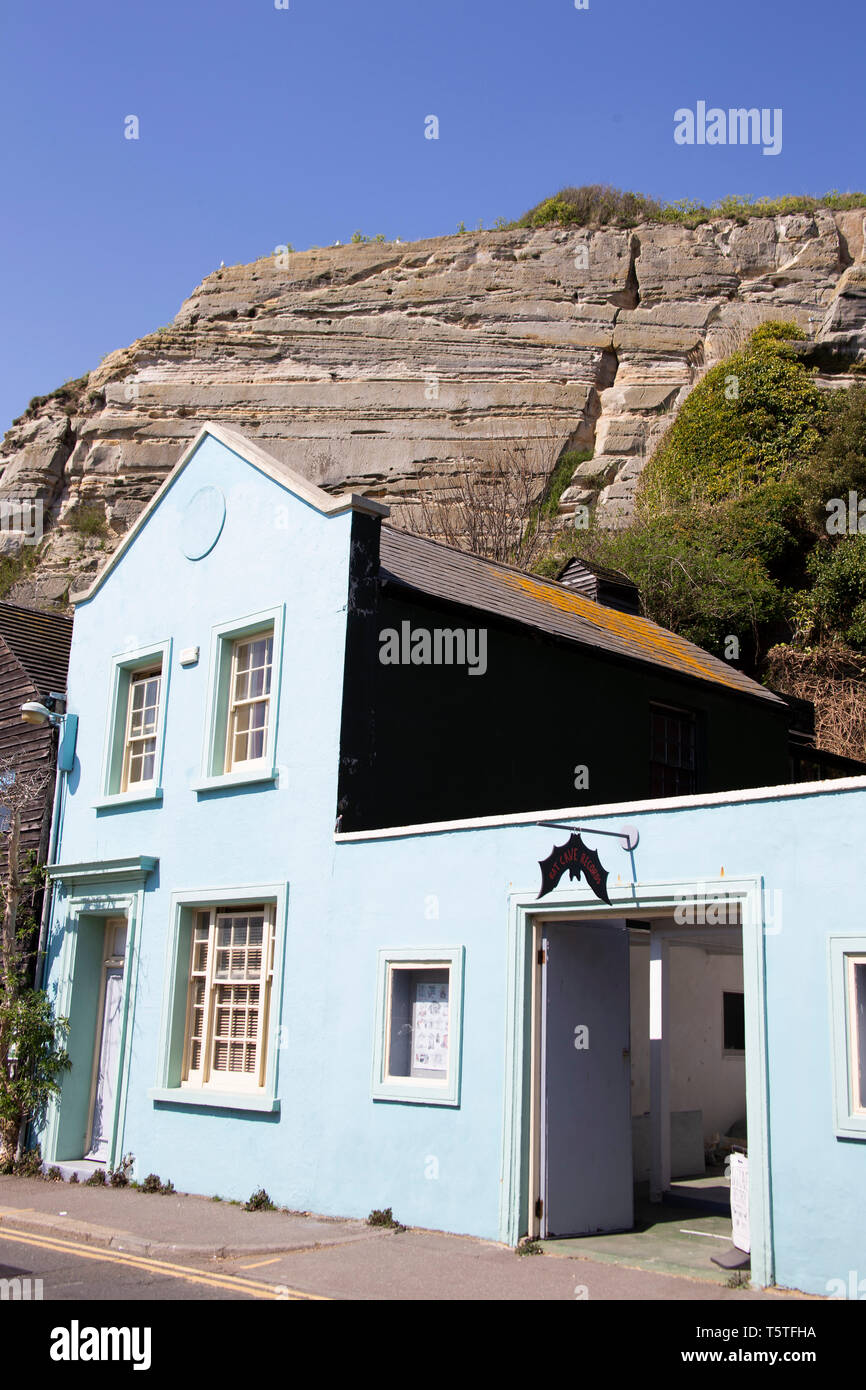 Bat Cave Records, Hastings, Sussex Stock Photo Alamy