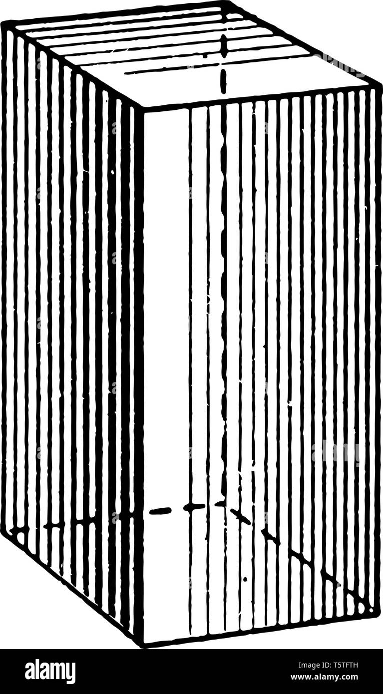 The image shows a square prism whose bases are squares. It is
