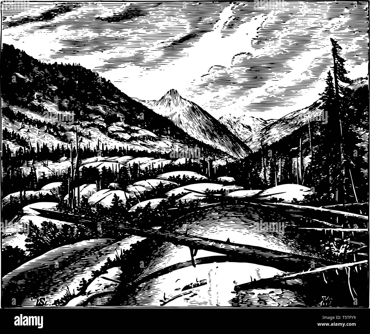 Roche mountains Stock Vector Images - Alamy