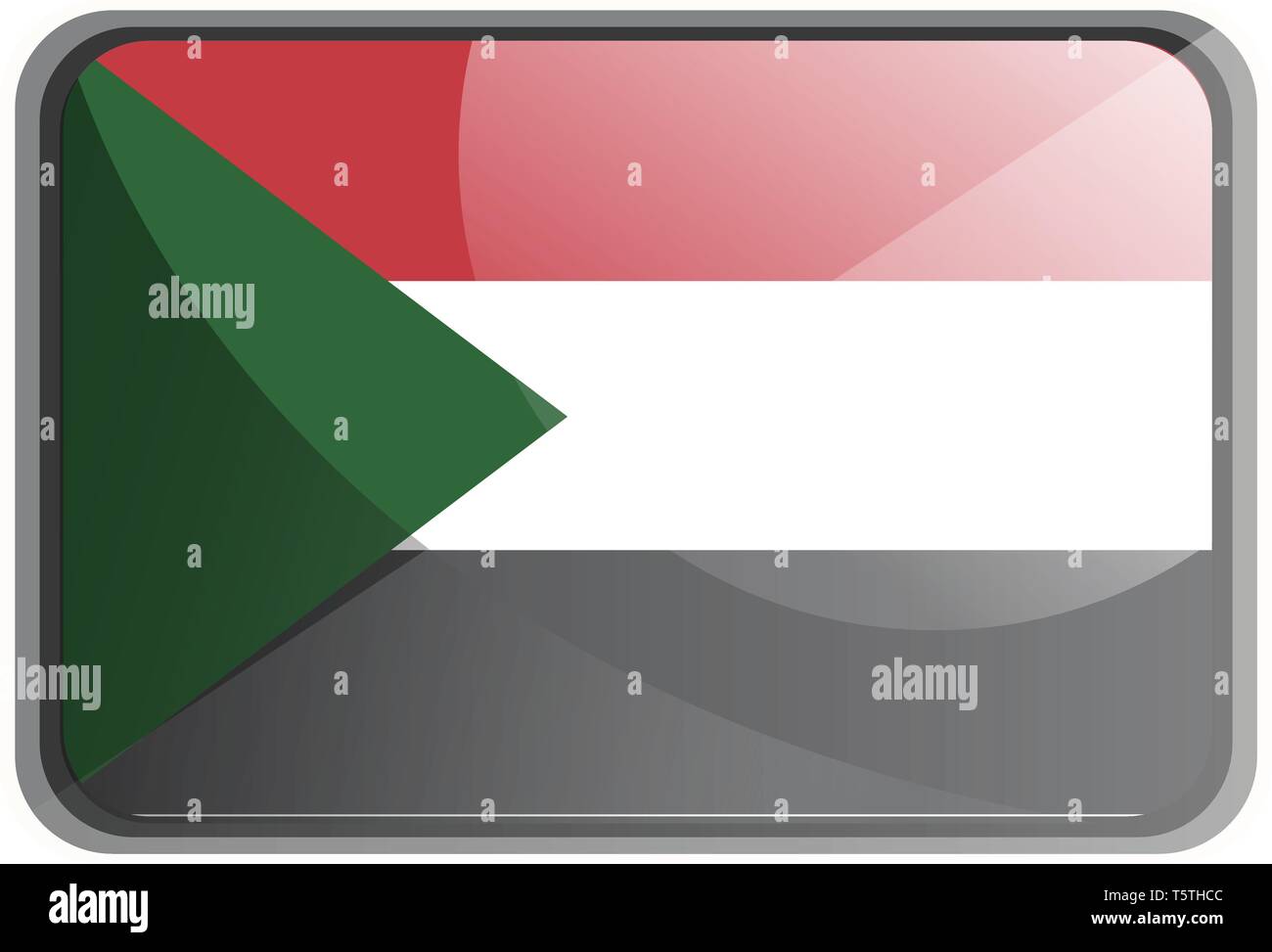 Sudanese vector flag hi-res stock photography and images - Alamy