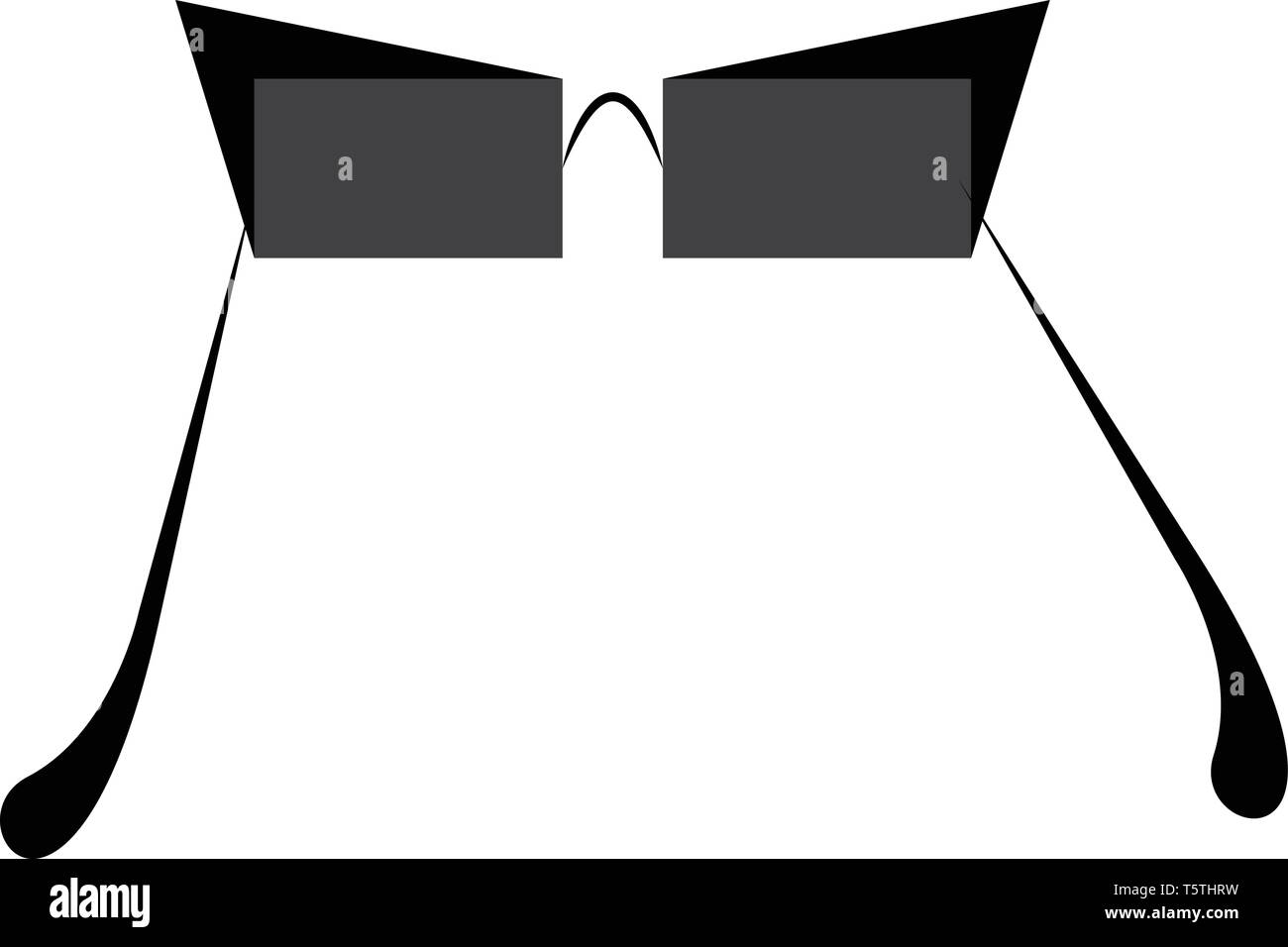Black square glasses Stock Vector Images - Alamy