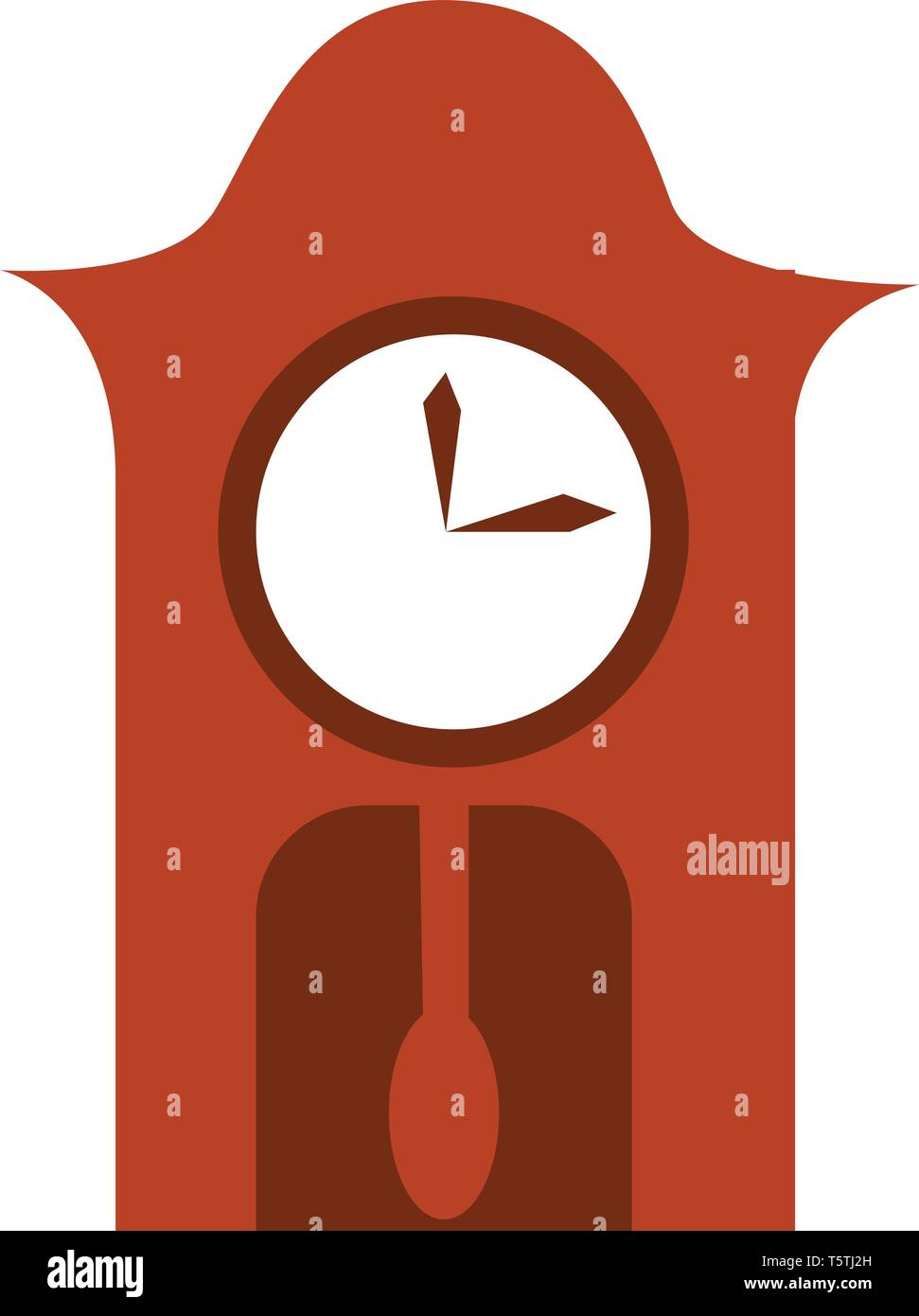 Vintage pendulum wall clock Stock Vector Images Alamy