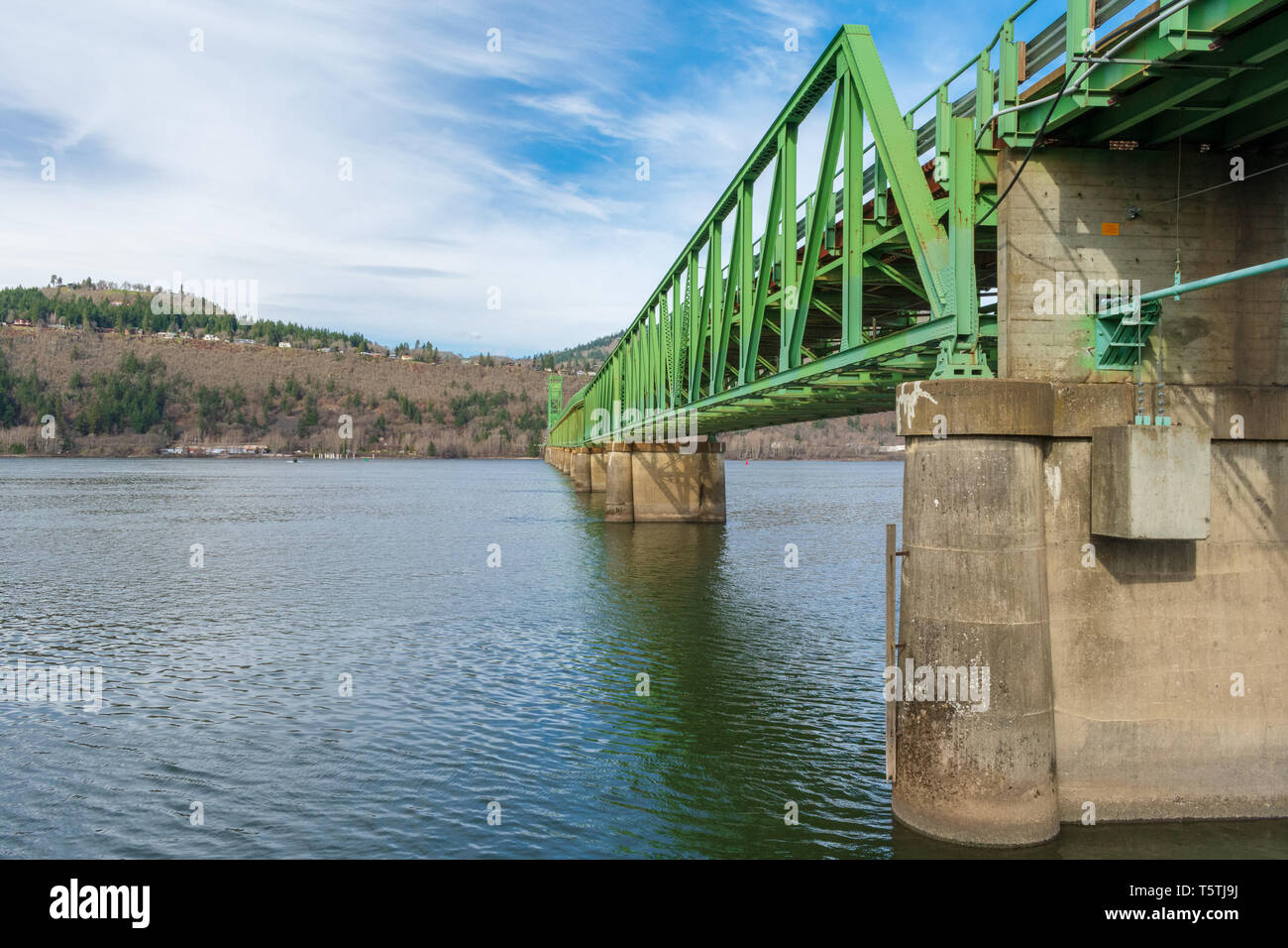 Hood River Bridge Stock Photo