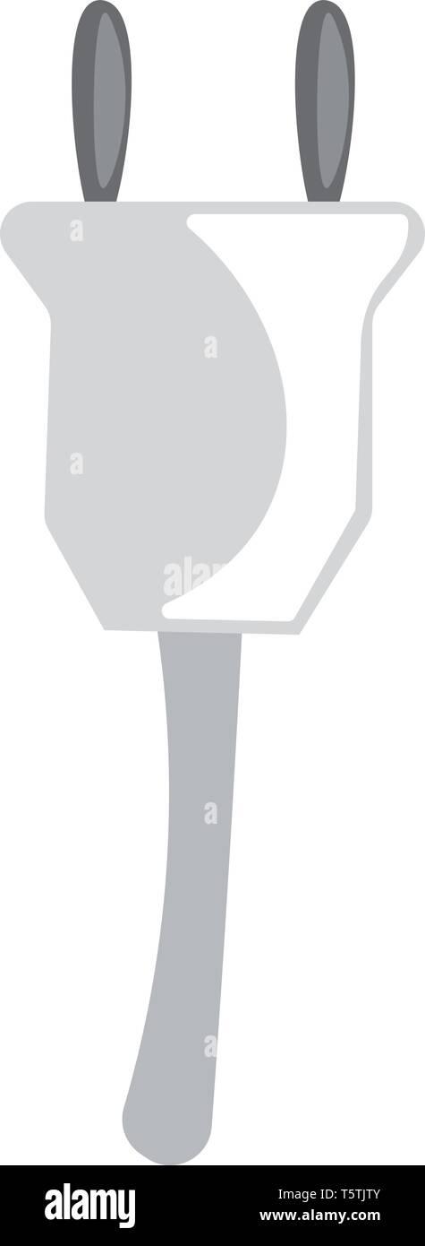 A plug-in cord vector or color illustration Stock Vector