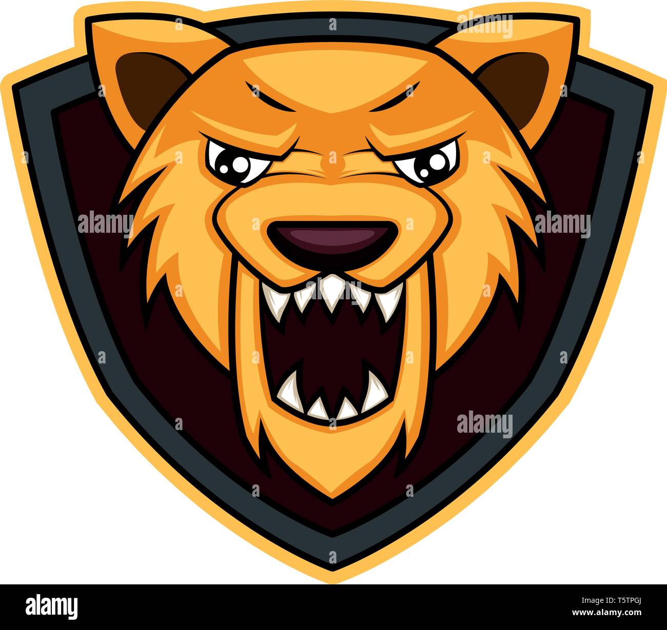 Wolf As A Gaming Logo Illustration Vector On White Background Stock Vector Image Art Alamy