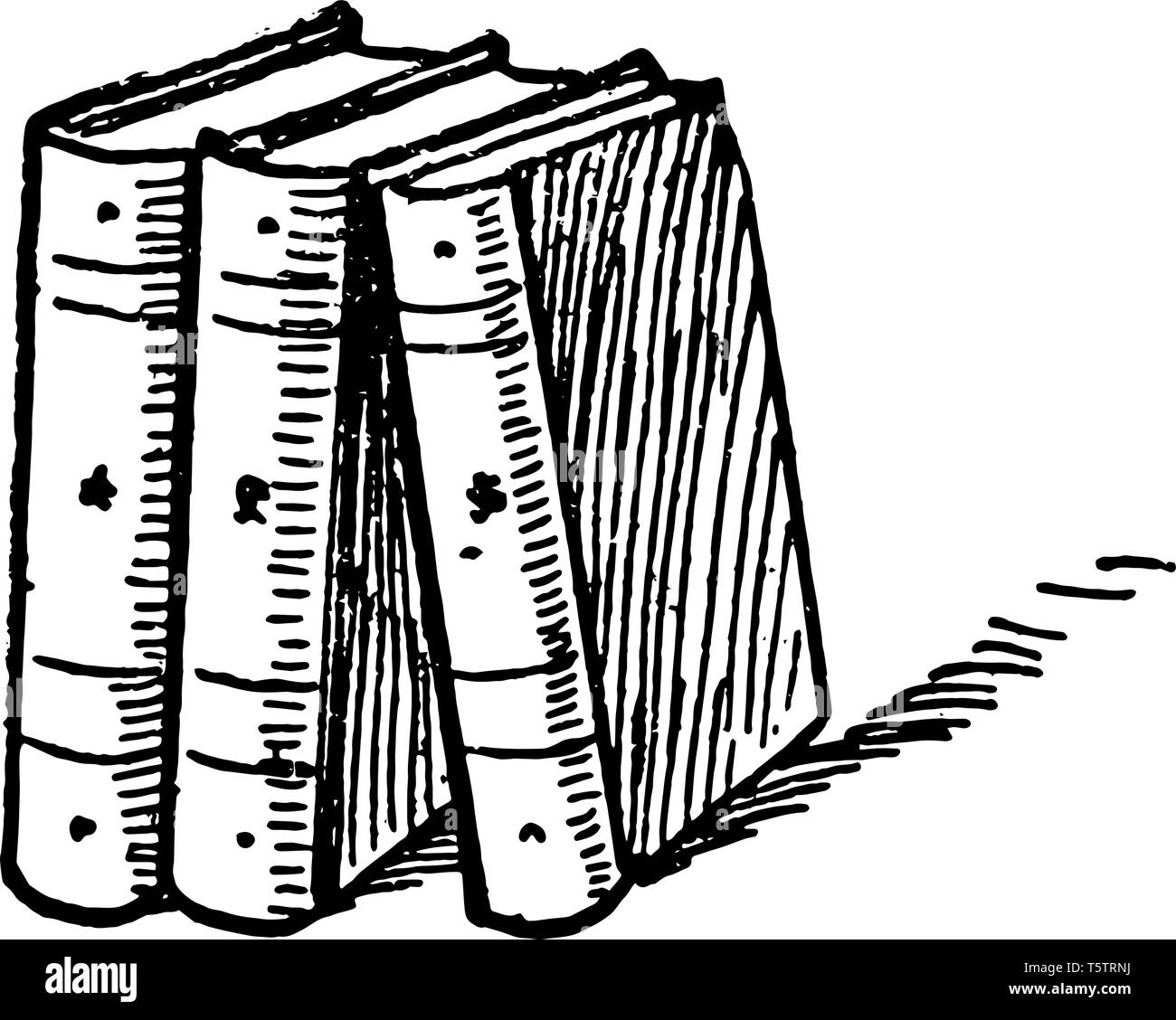 book standing up drawing