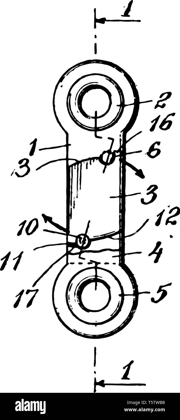 This illustration represents function of Fusible Link vintage line