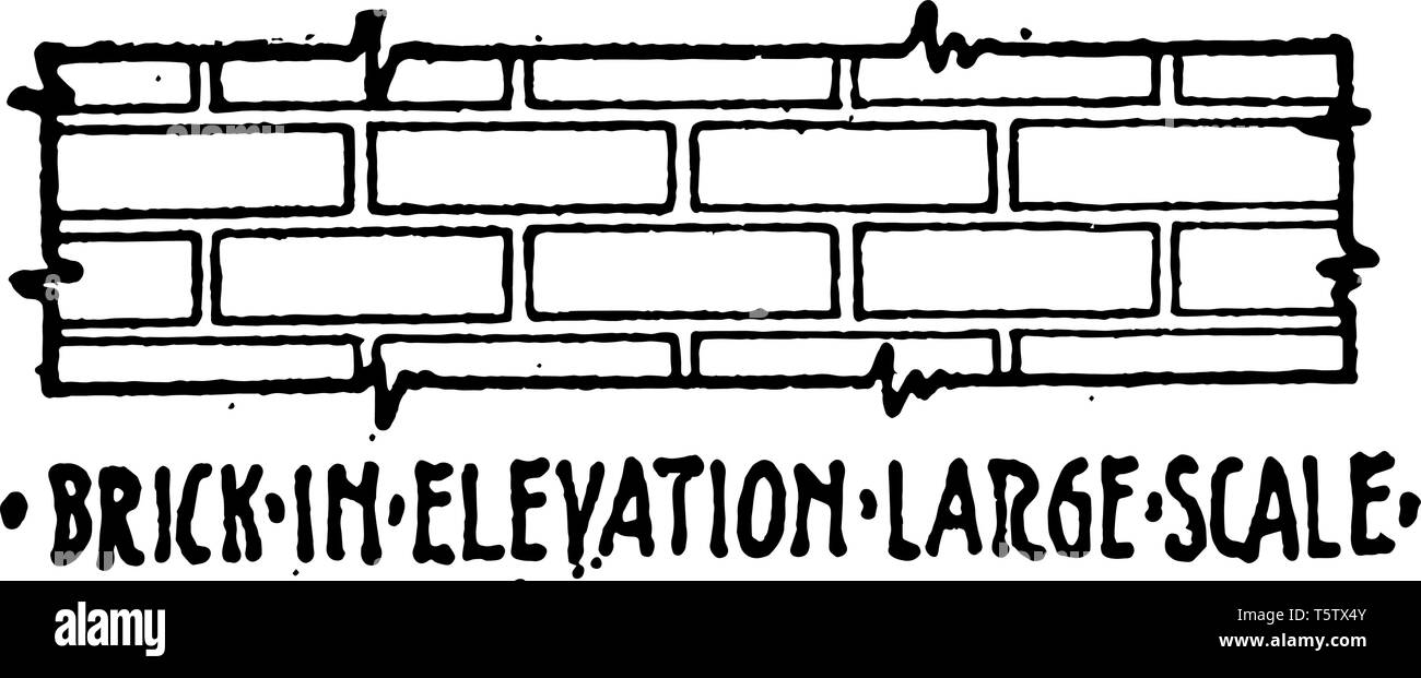 Brick in Elevation Large Scale Material Symbol is used in architectural, drawings are drawn to