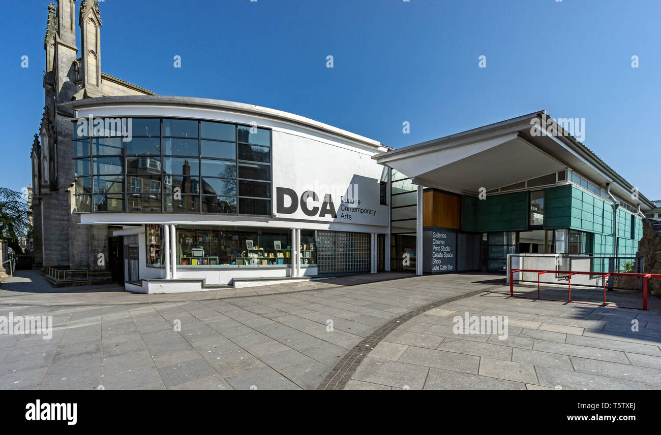 DCA (Dundee Contemporary Arts Centre) entrance in Nethergate Dundee Scotland UK Stock Photo