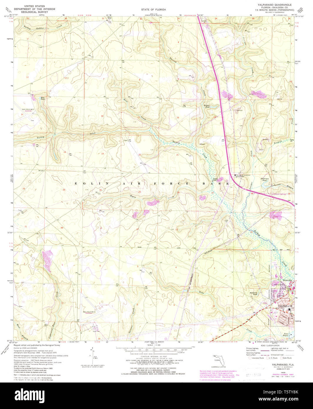 Valparaiso florida map Cut Out Stock Images & Pictures Alamy