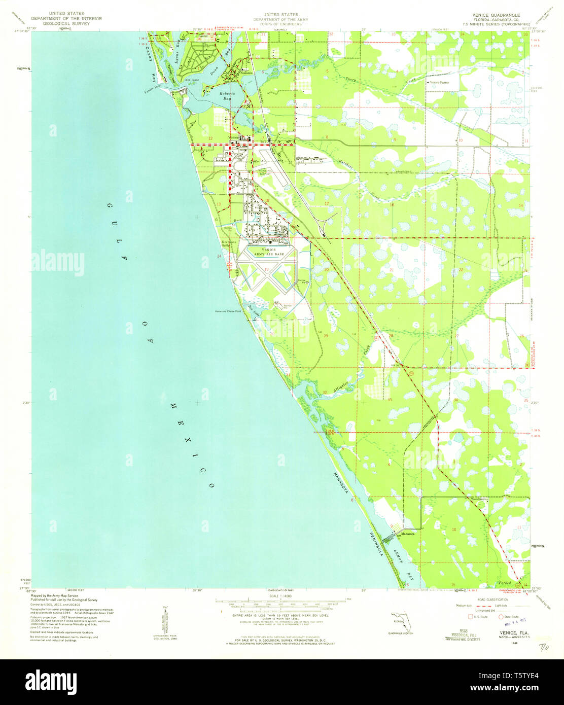 Venice florida map hires stock photography and images Alamy