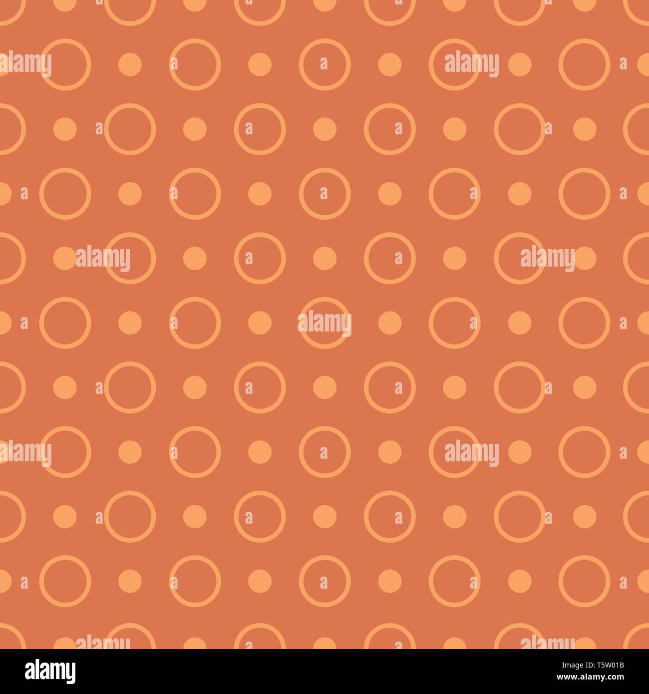 vector seamless circle background. orange abstract seamless background