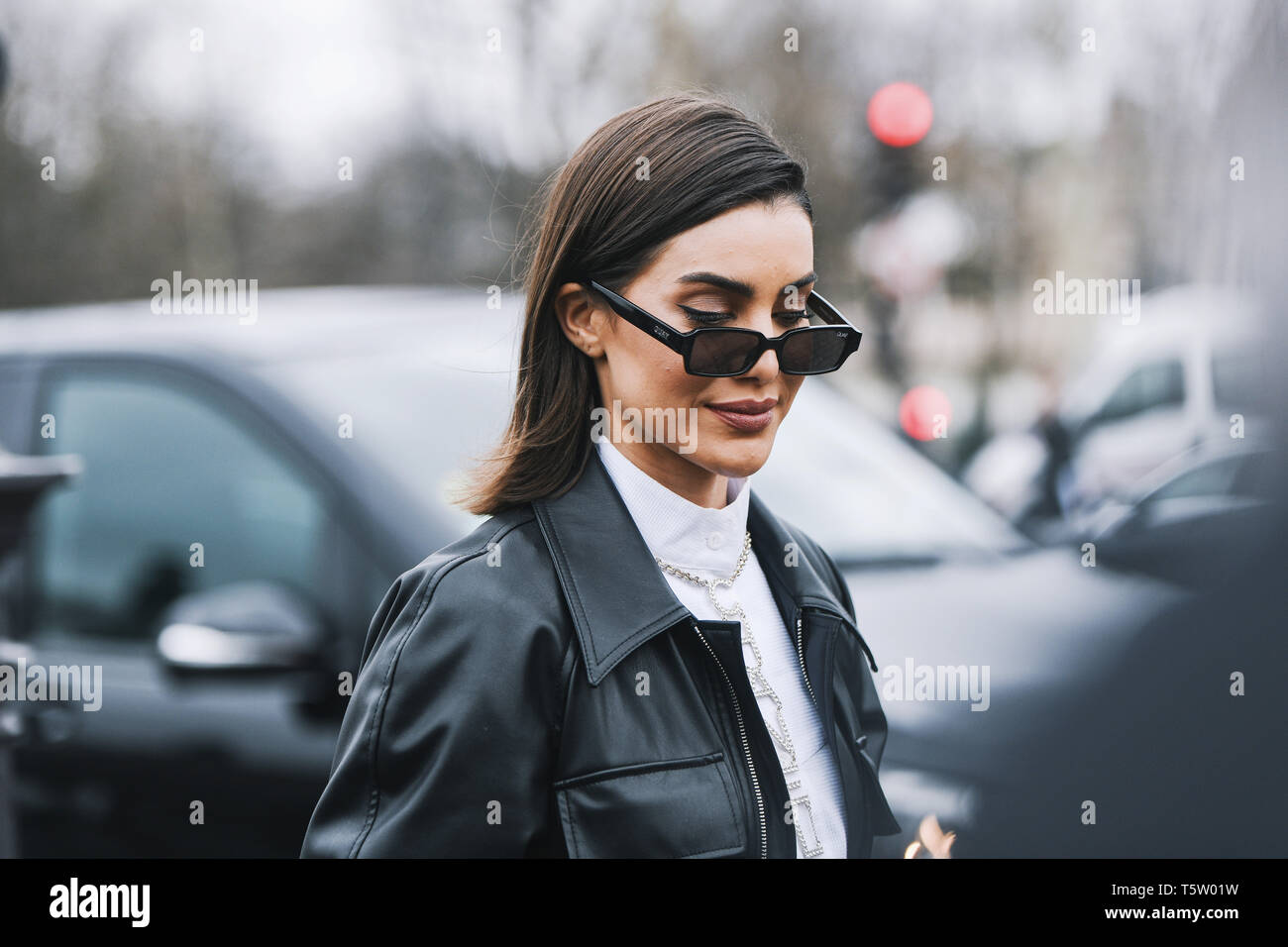 Paris, France - March 5, 2019: Street Style Outfit - Camila Coelho Before A  Fashion Show During Paris Fashion Week - PFWFW19 Stock Photo, Picture and  Royalty Free Image. Image 134700144.