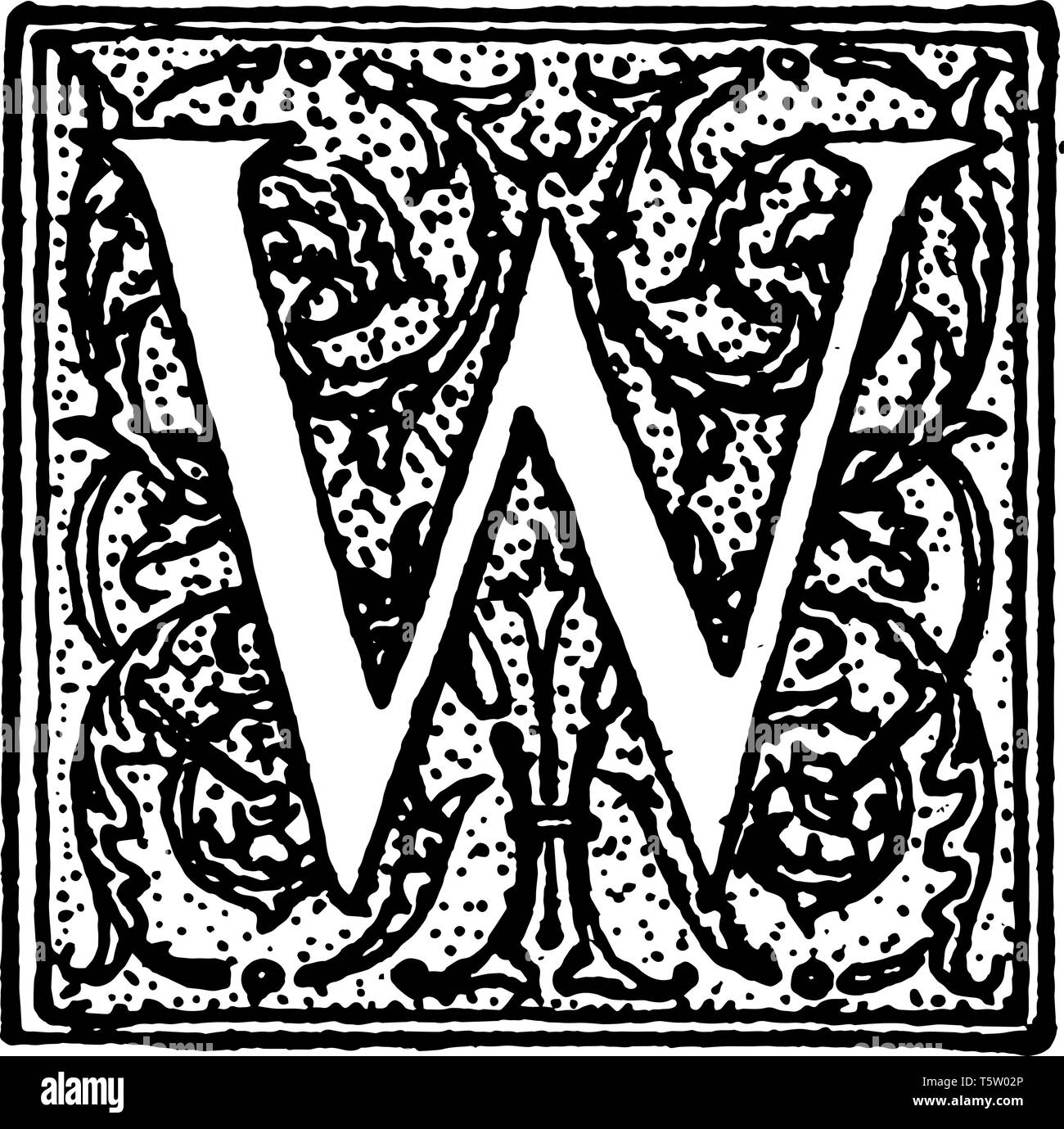 Decorative Letter W
