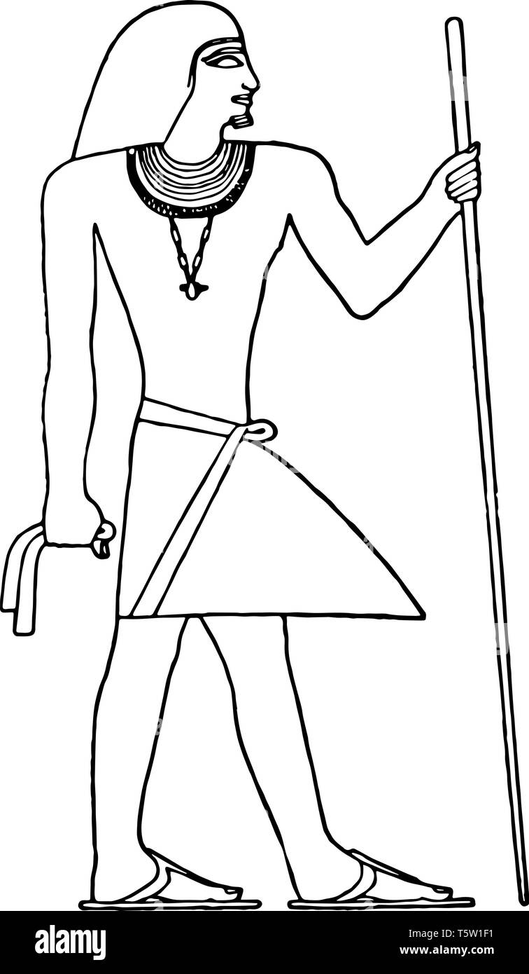 Egyptian Man Drawing