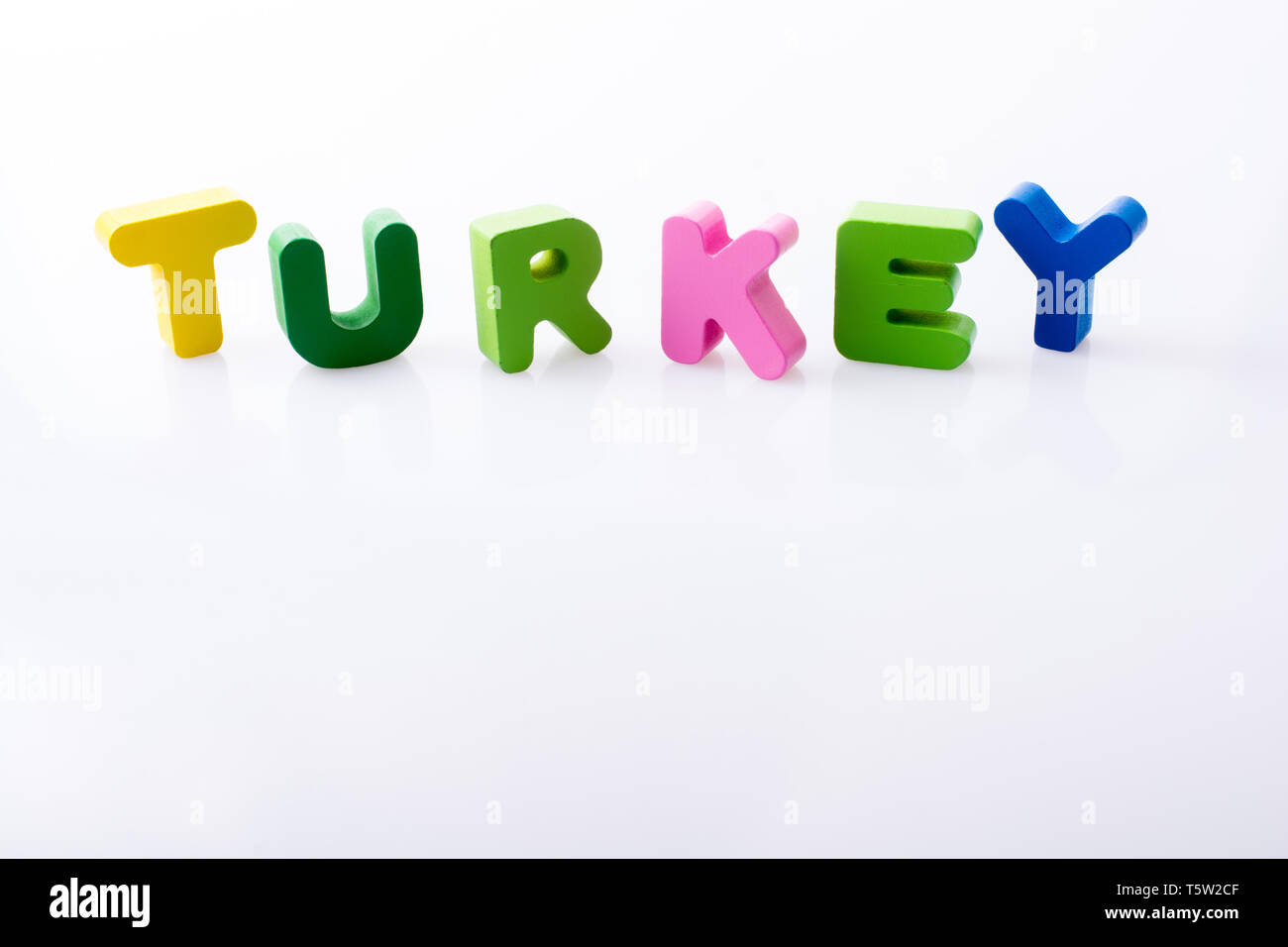 the word TURKEY written with colorful letter blocks Stock Photo - Alamy