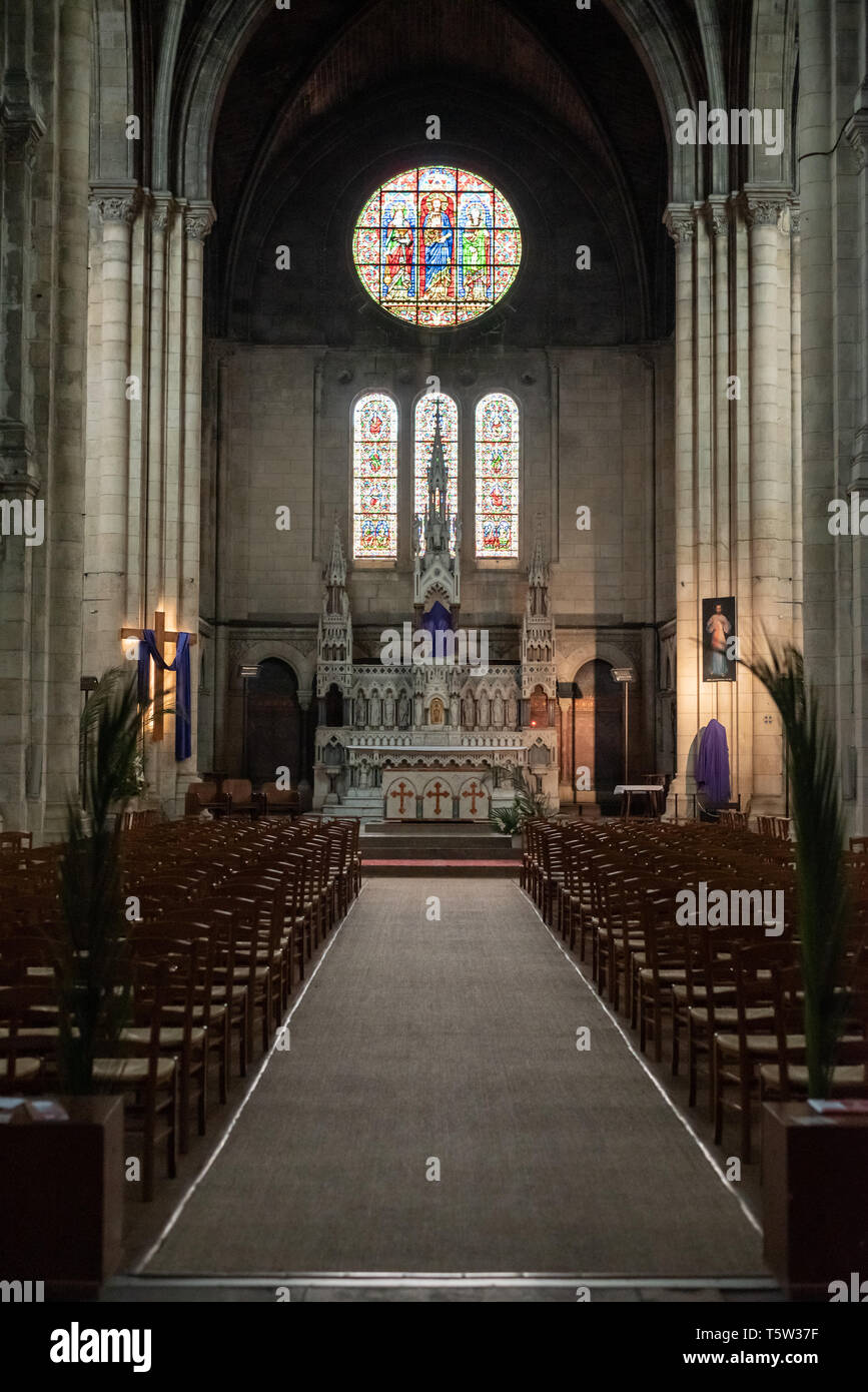 Inside Saint Ferdinand church Stock Photo Alamy