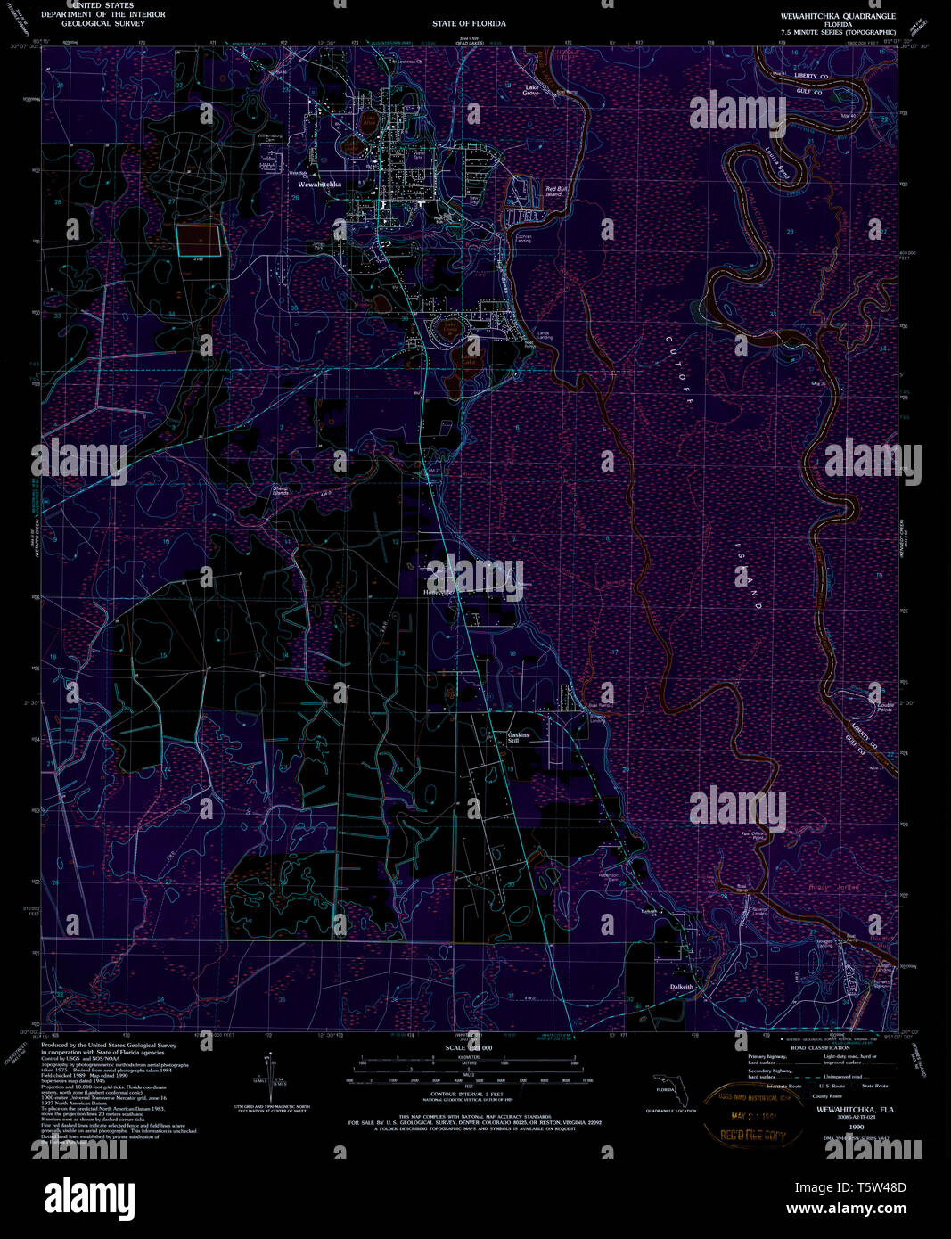Wewahitchka florida map hires stock photography and images Alamy
