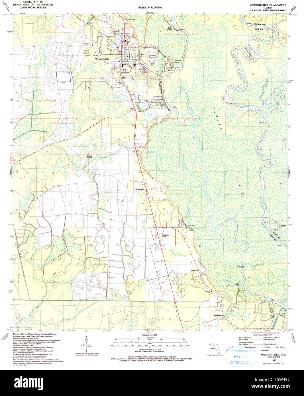Map of wewahitchka hires stock photography and images Alamy