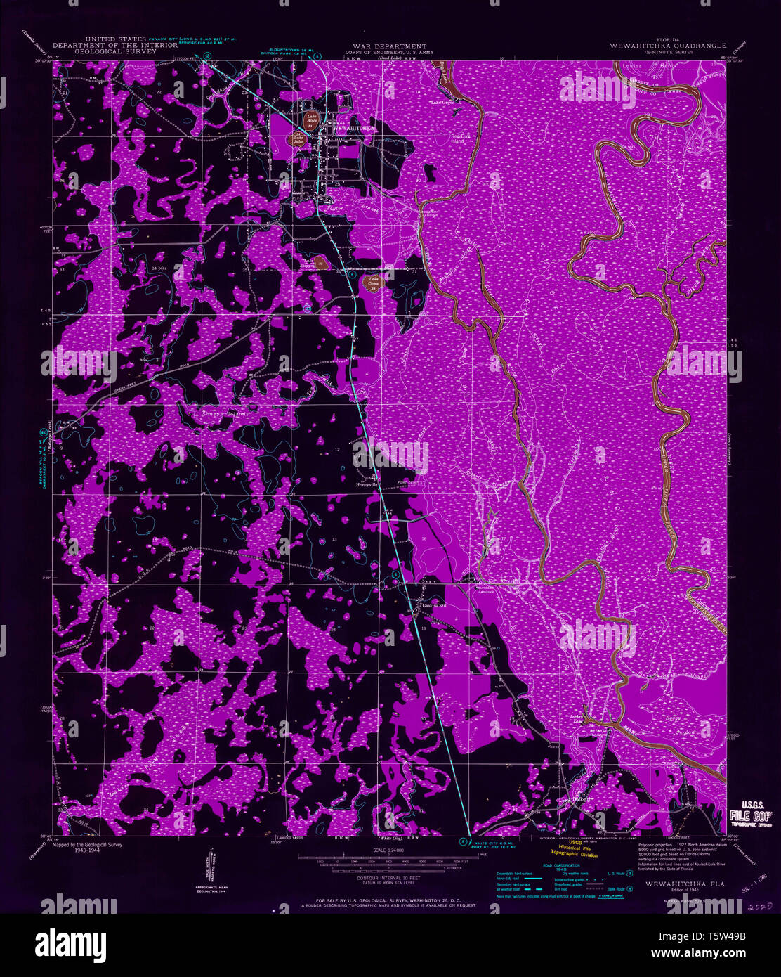 Wewahitchka florida map hires stock photography and images Alamy