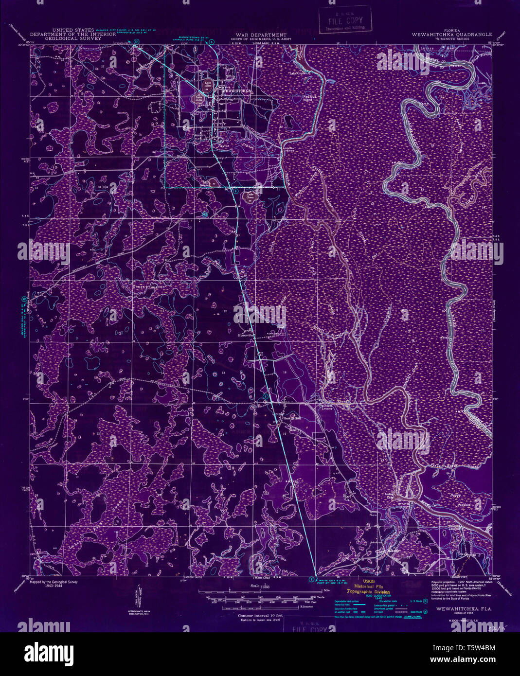 Map of wewahitchka hires stock photography and images Alamy