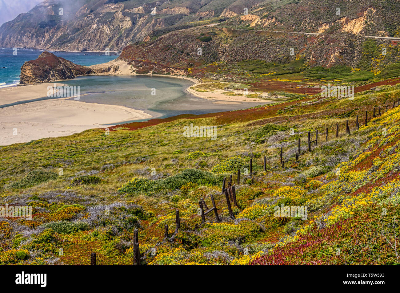 Big Sur Coast line Stock Photo Alamy