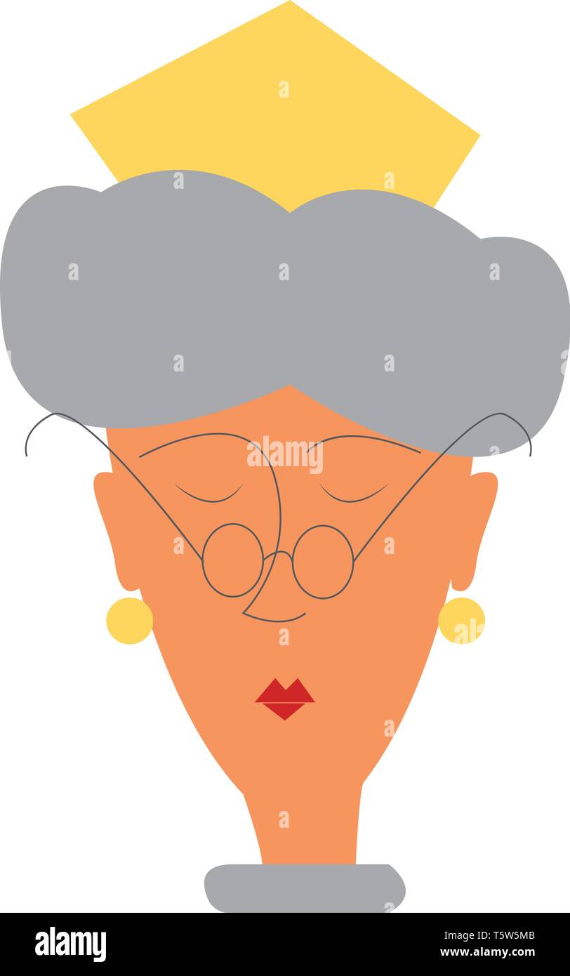 Queen with golden crown vector or color illustration Stock Vector Image ...