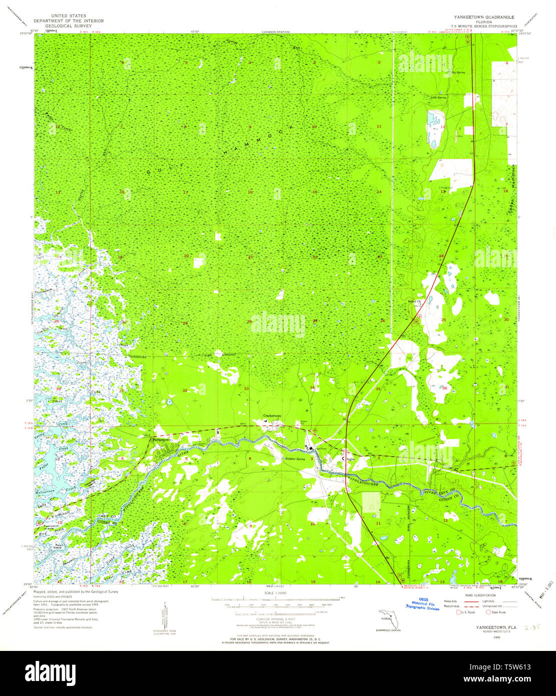 Map of yankeetown hires stock photography and images Alamy