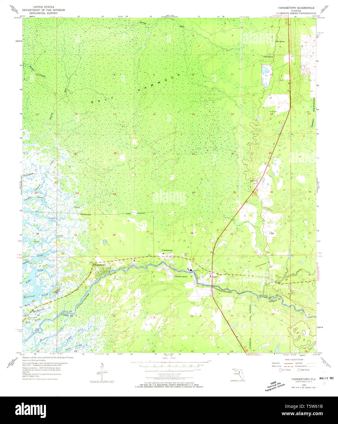 Yankeetown florida map Cut Out Stock Images & Pictures Alamy