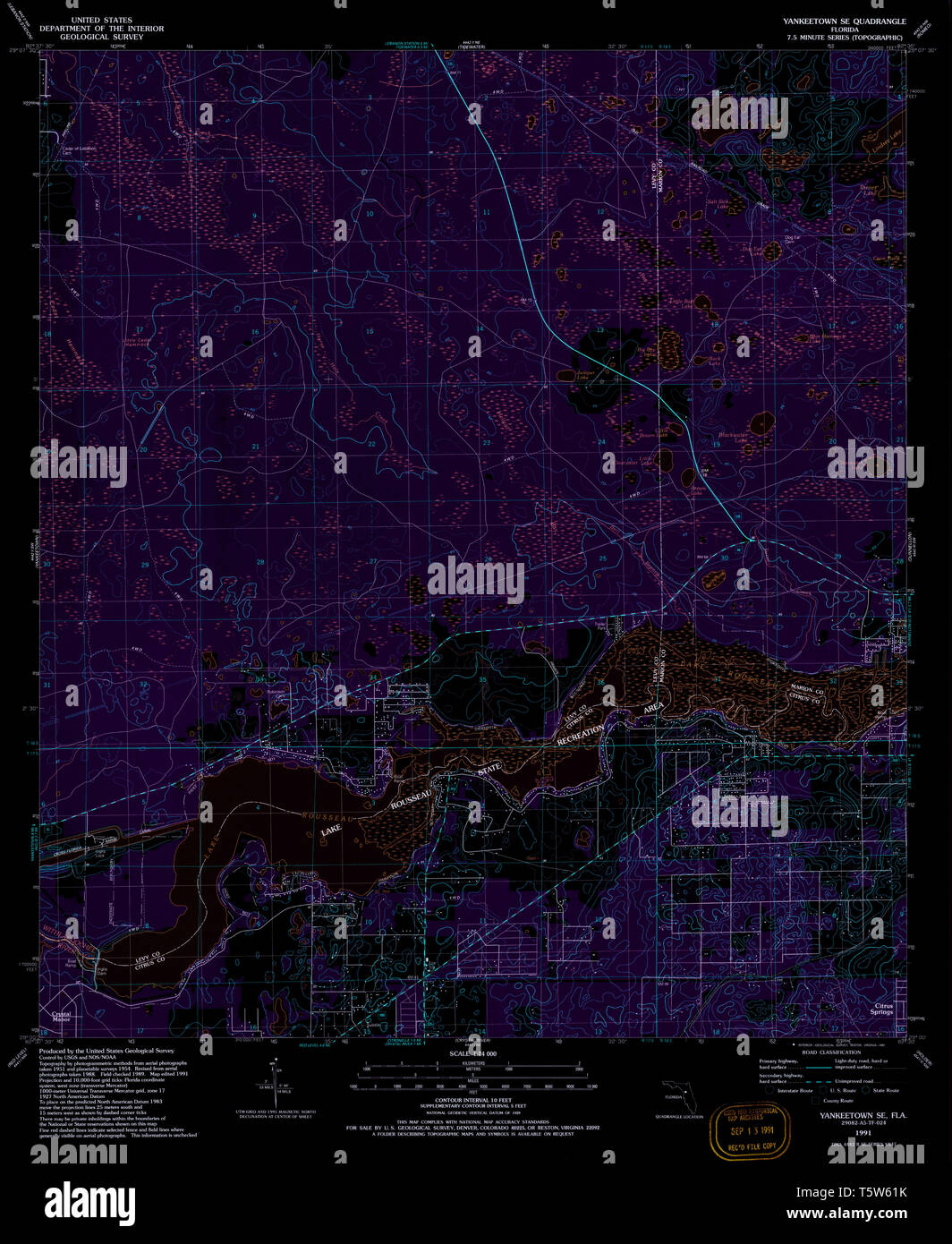 Map of yankeetown hires stock photography and images Alamy