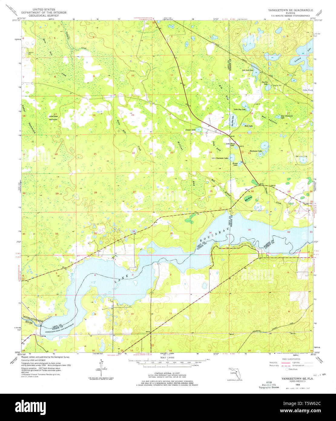 Yankeetown florida map Cut Out Stock Images & Pictures Alamy