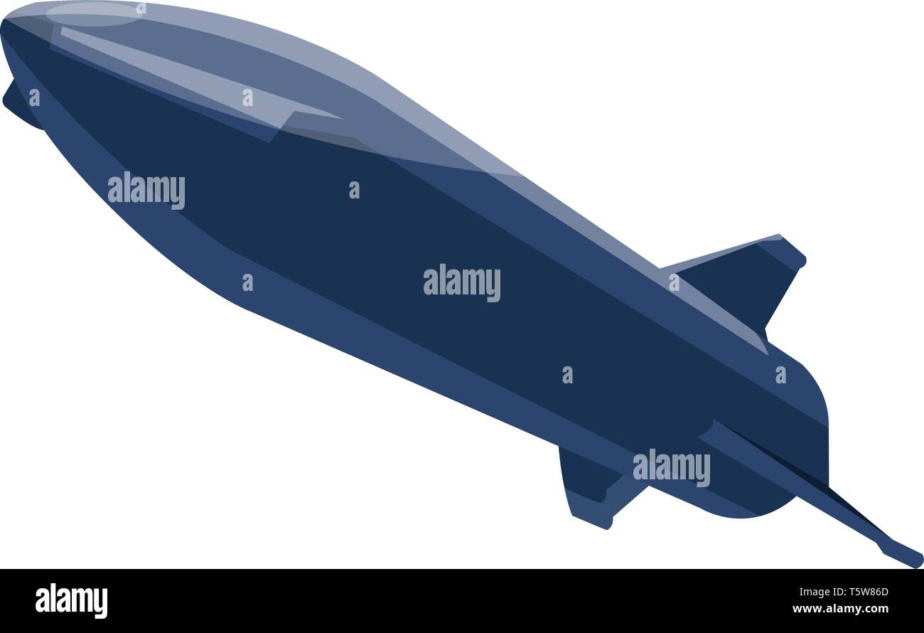 Dark blue minimalistic missile vector illustration on white background. Stock Vector