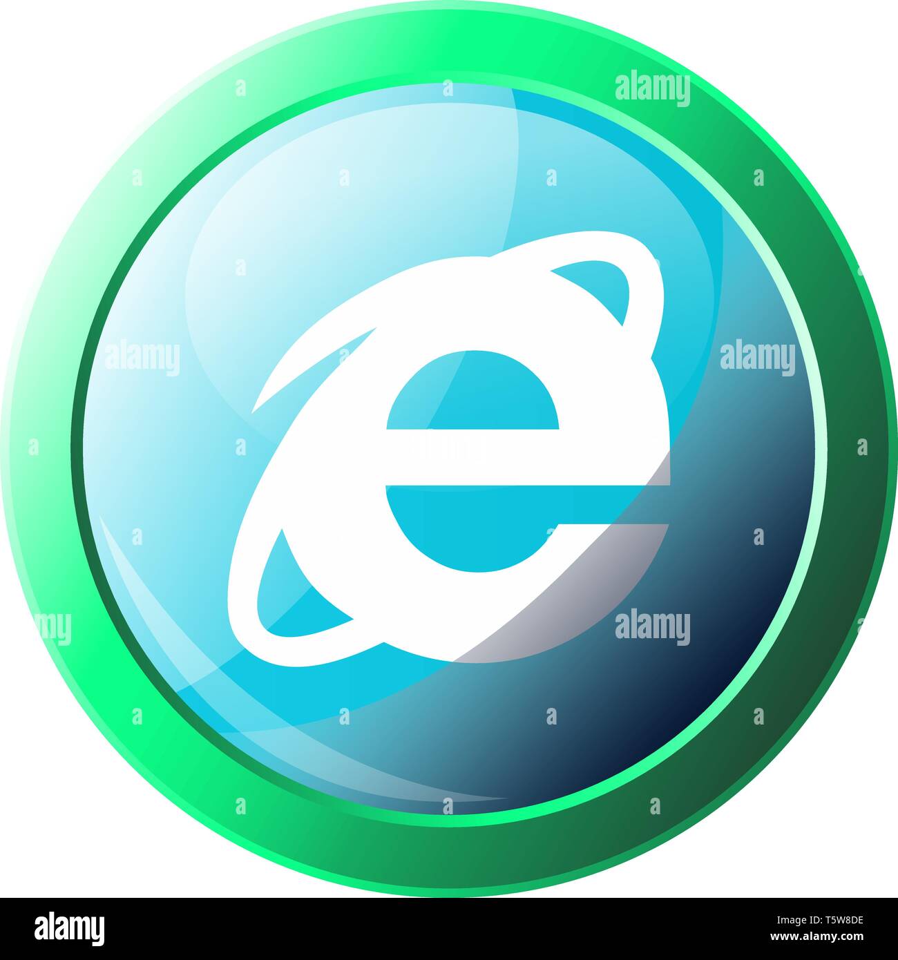 Internet Explorer browser sign vector icon illustration on a white  background Stock Vector Image & Art - Alamy