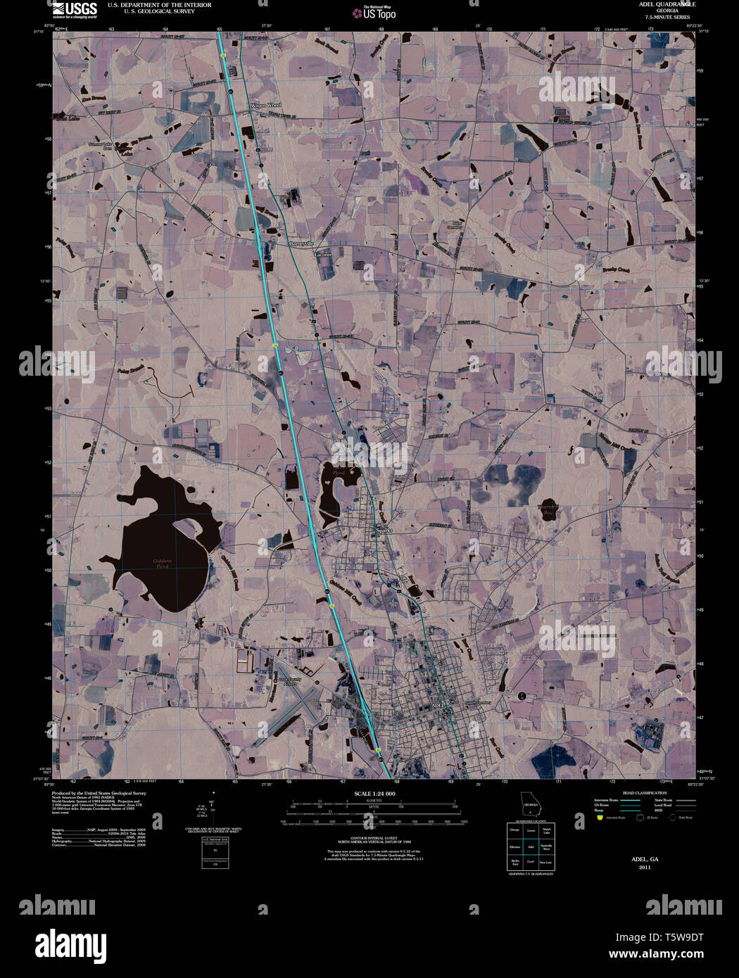 Map of adel hires stock photography and images Alamy