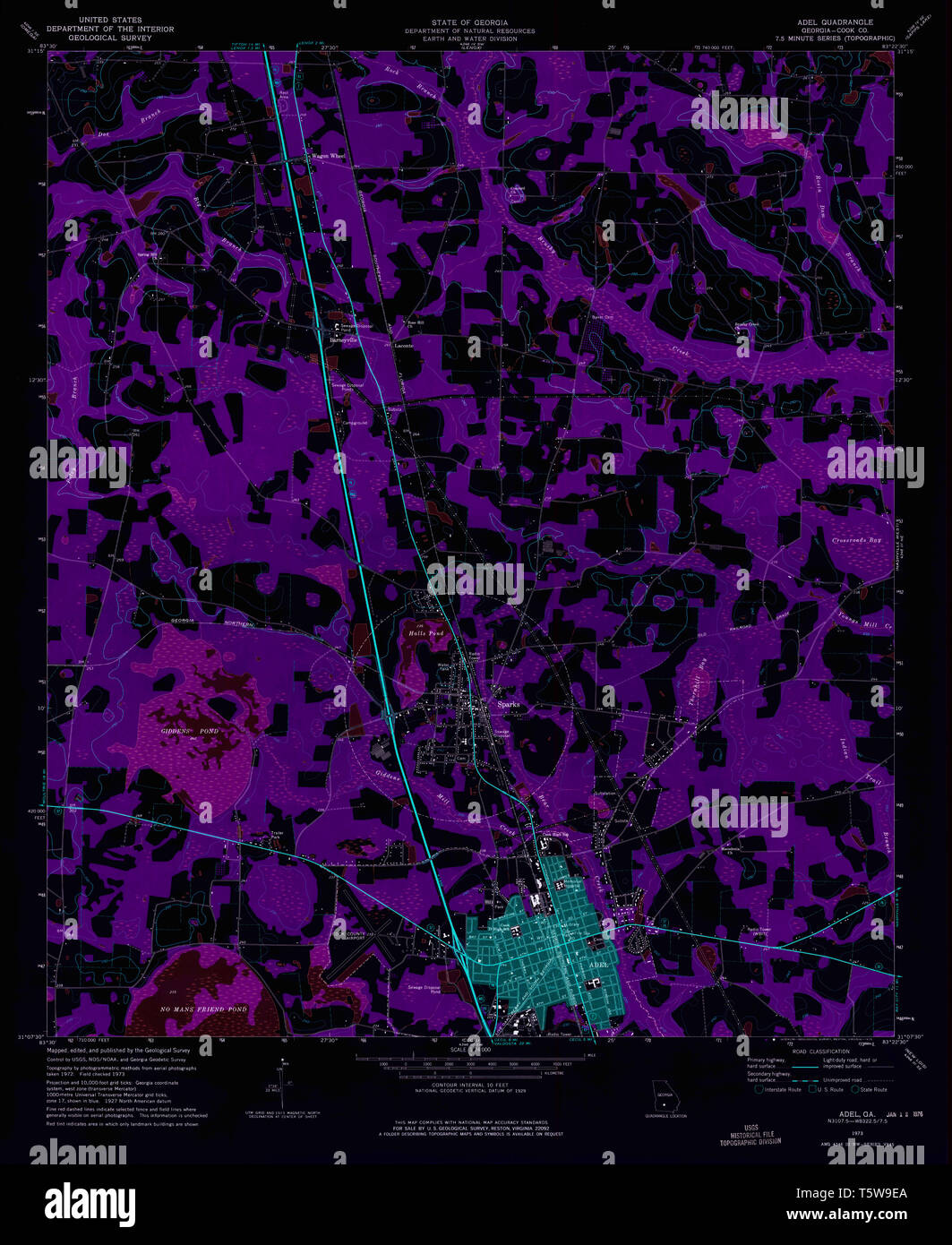 Map of adel hires stock photography and images Alamy