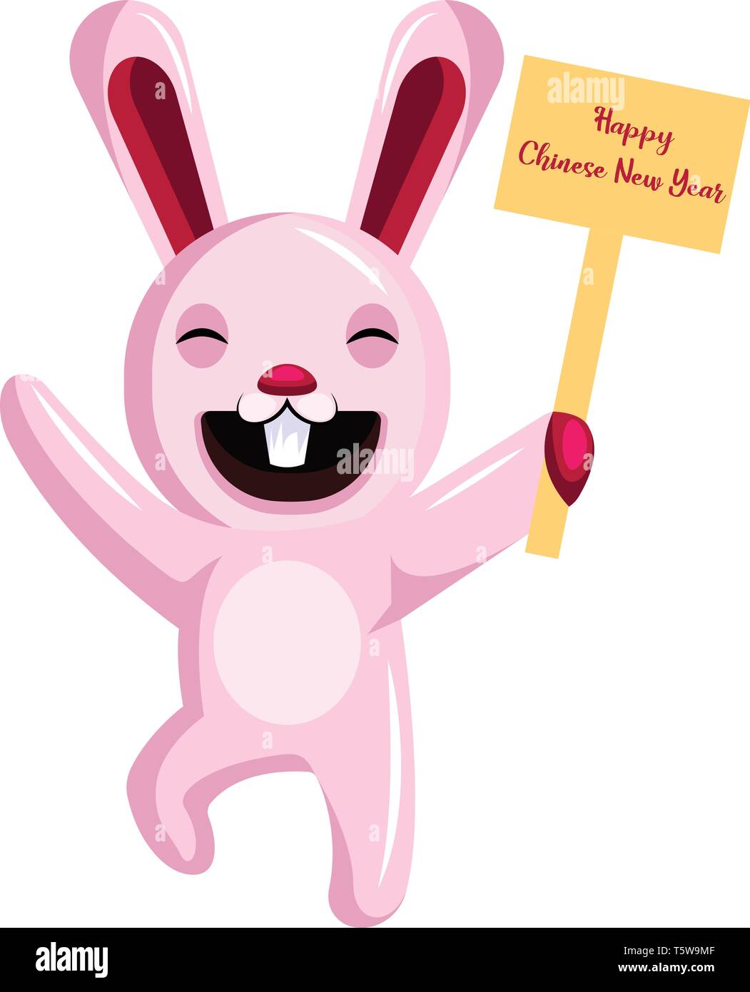 Chinese new year rabbit Stock Vector Images - Alamy