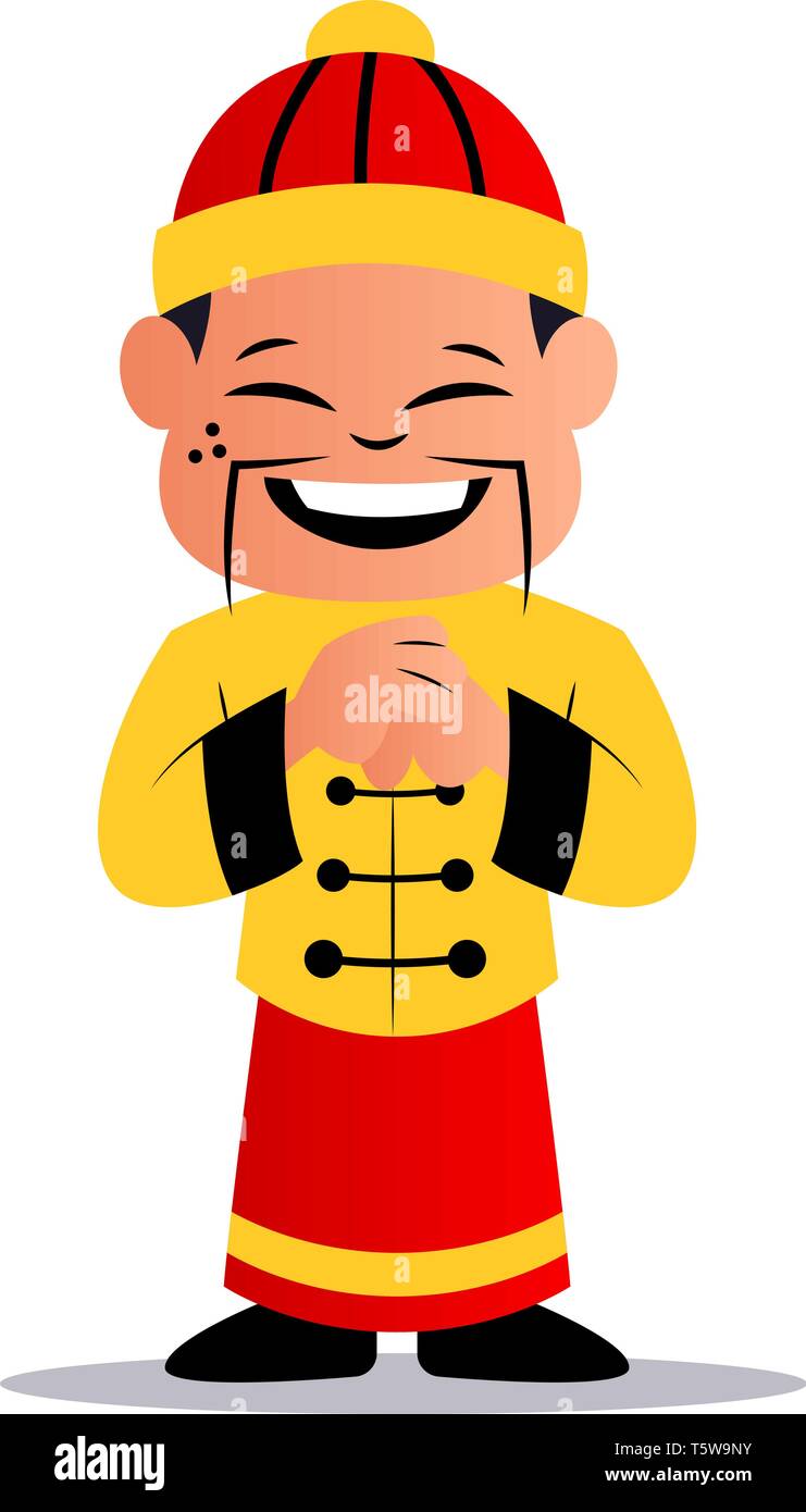 Cartoon chinese man hi-res stock photography and images - Alamy